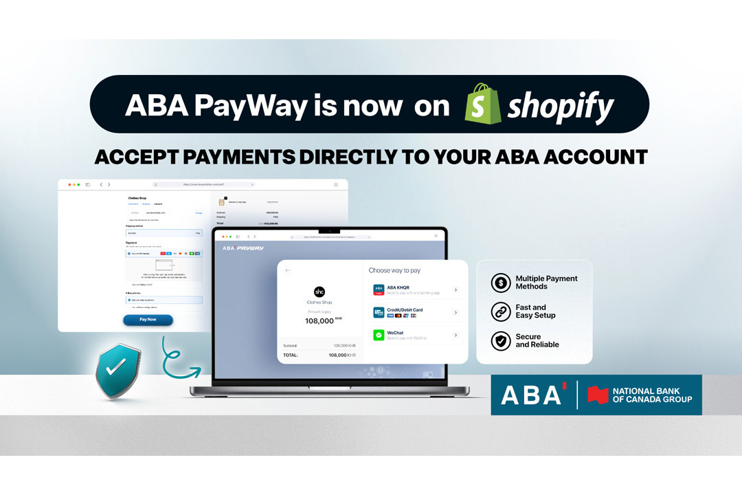 ABA PayWay Becomes Cambodia's First Payment Gateway on Shopify
