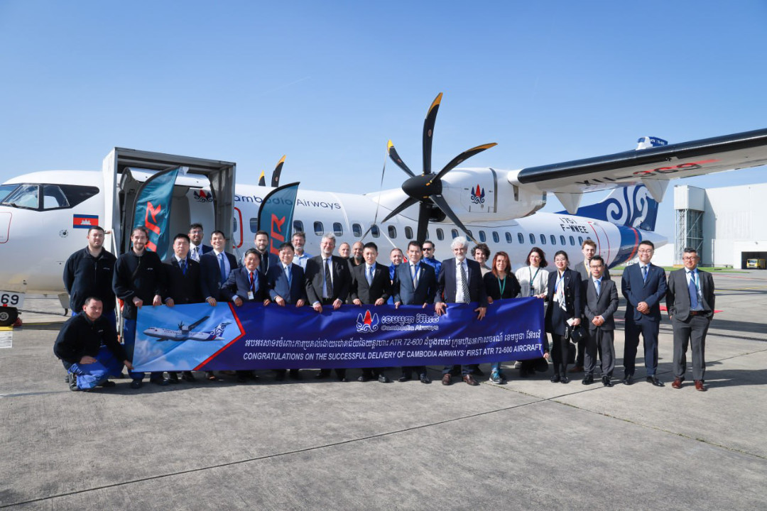 Cambodia Airways Inducts Its First ATR 72-600 Aircraft