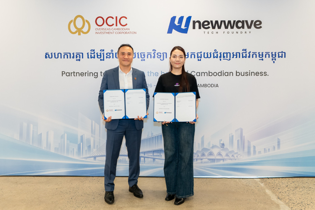 Newwave, a Fast-Growing Cambodian Tech Startup, Partners With OCIC to Accelerate Digitalisation and Launch a New Innovation Lab at Connexion