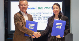 B2B Cambodia and Panasonic Cambodia Sign Media and Equipment Partnership to Leverage Joint Strengths
