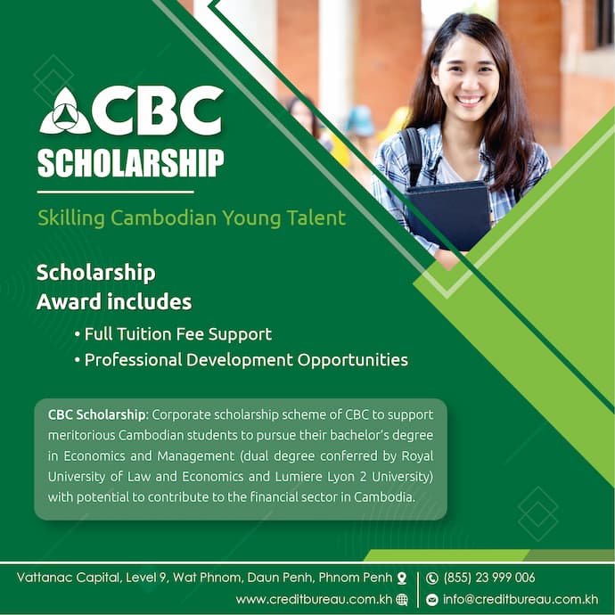 Credit Bureau Cambodia Scholarships