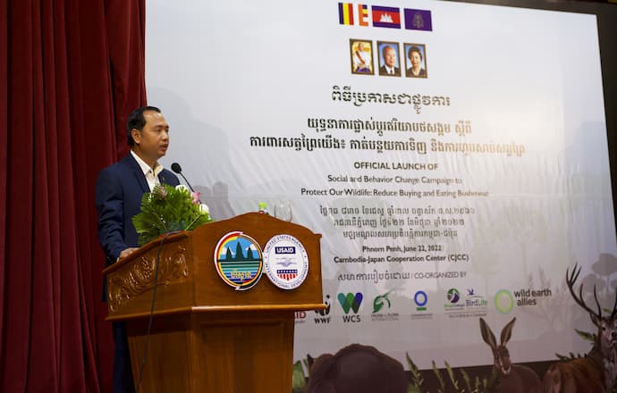 Behaviour Change Campaign Launched to Reduce Bushmeat Consumption Cambodia