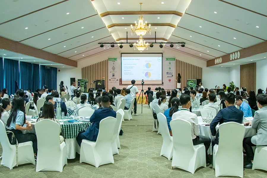 Participants listen to the speeches and presentations delivered at the Leadership for Good Summit