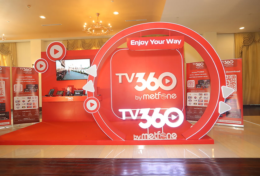 Metfone launches the TV360 application at the company's 15 anniversary celebration./Image supplied.