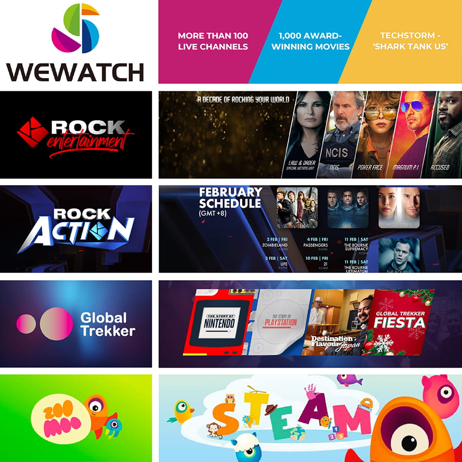 WeWatch is bringing Rock Entertainment Channels from February 10, 2024